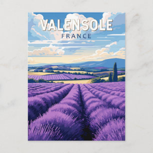 Carte Postale Valensole France Voyage Art Vintage