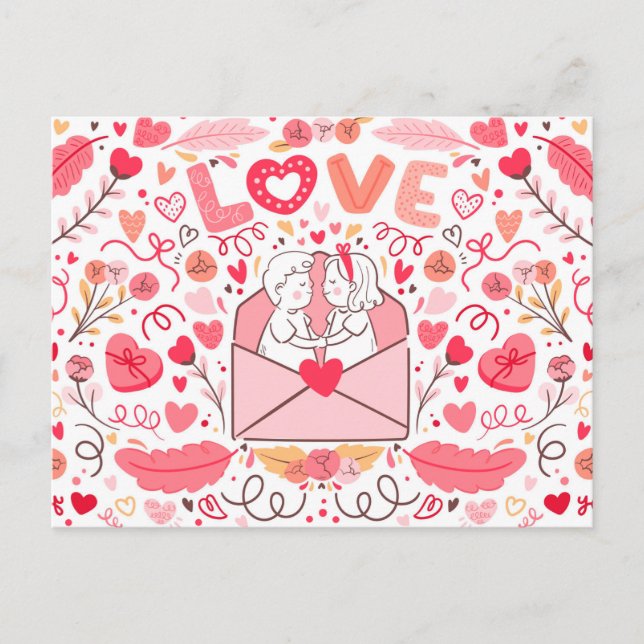 Carte Postale Valentine (Devant)