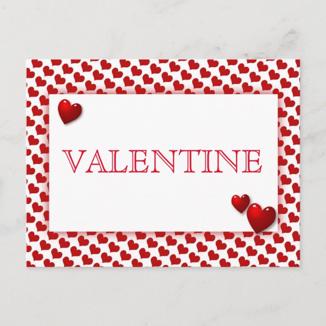 CARTE POSTALE VALENTINE (Devant)