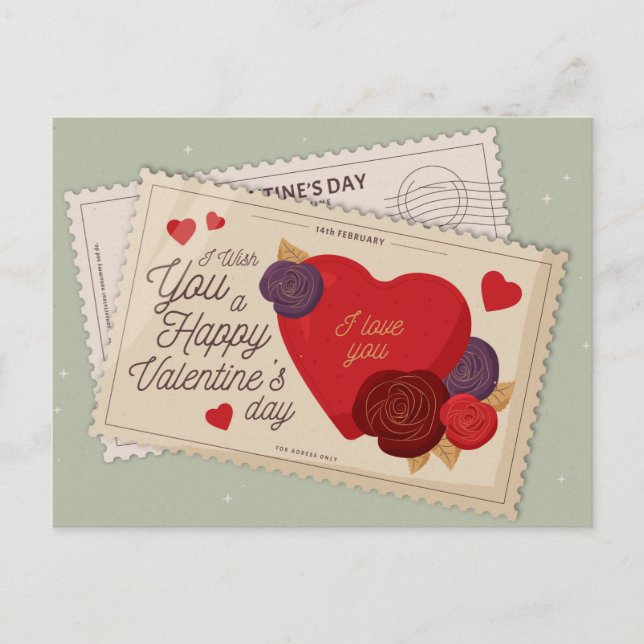 Carte Postale Valentine (Devant)