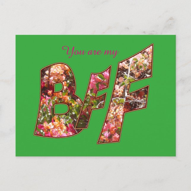Carte postale Valentine BFF Friendship (Devant)
