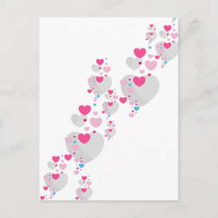 Carte postale Valentine Hearts