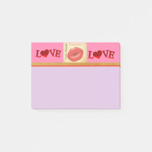 Carte Postale Valentine Kiss Post-It Notes