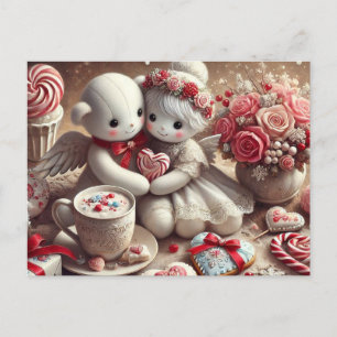 Carte Postale Valentine nounours