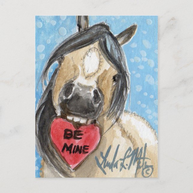 Carte postale Valentine Pony Bucskin (Devant)