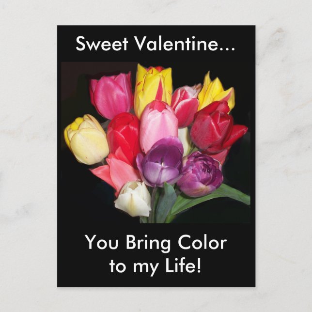 Carte postale Valentine Tulips (Devant)