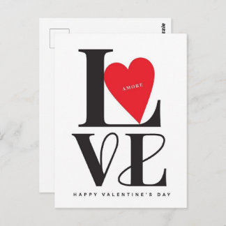 Carte Postale Valentine's Day Be Mine Valentine's Day Card