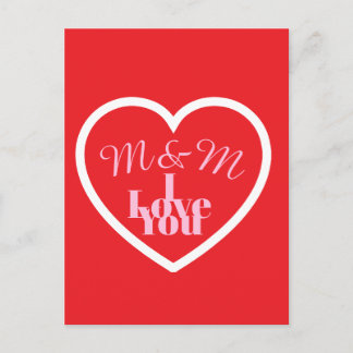Carte Postale Valentines day Post card
