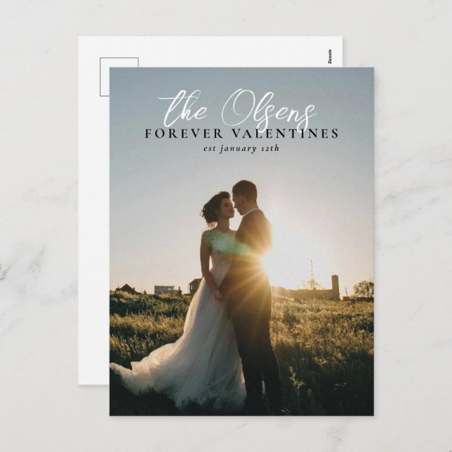 Carte postale "Valentines pour toujours" (Devant / Derrière)