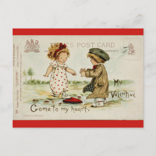 Carte Postale Valentines vintages Jour Petits enfants