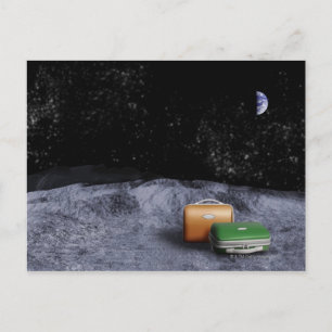 Carte Postale Valises sur la Lune