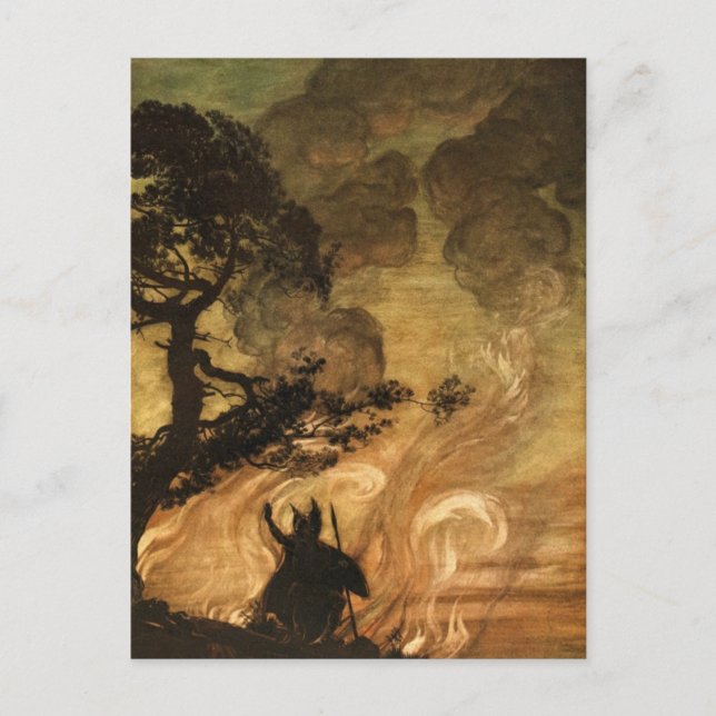 Carte Postale Valkyrie de Rackham (Devant)