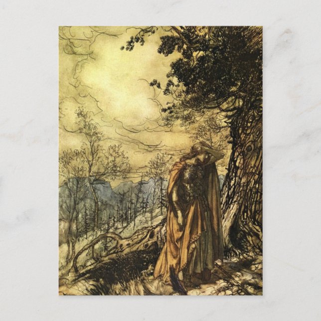 Carte Postale Valkyrie de Rackham (Devant)