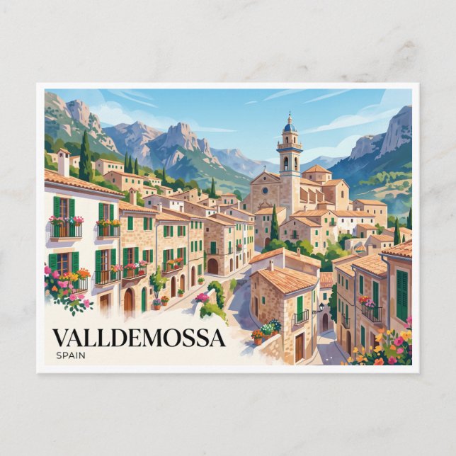 Carte Postale Valldemossa Espagne (Devant)