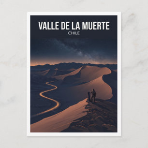 Carte Postale Valle de la Muerte, désert d'Atacama, Chili
