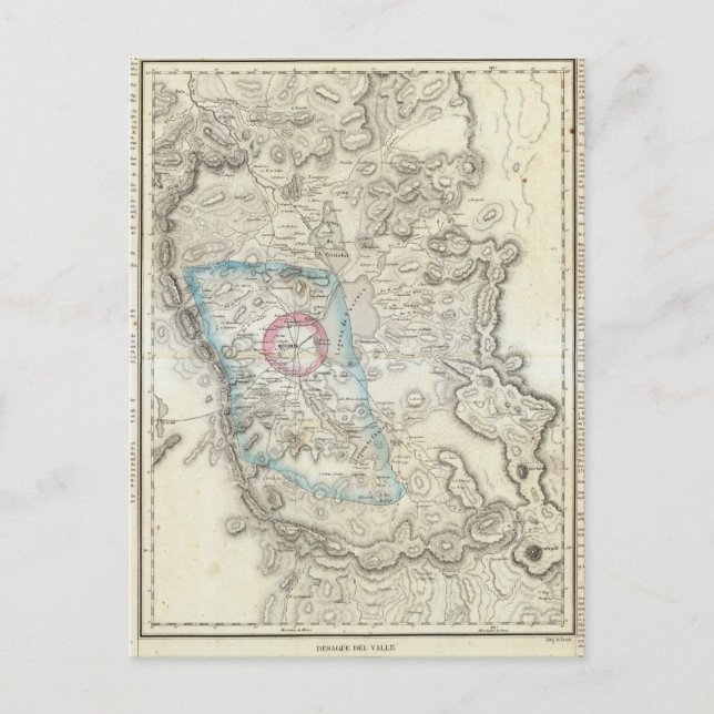 Carte Postale Valle de Mexico, Mexique (Devant)