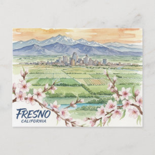 Carte Postale Vallée centrale de Fresno Californie