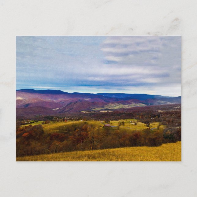 Carte Postale Vallée d'Allemagne en automne, Virginie-Occidental (Devant)