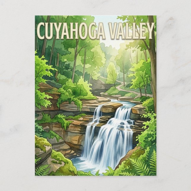 Carte Postale Vallée de Cuyahoga (Devant)
