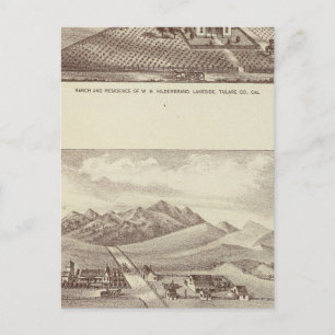 Carte Postale Vallée de Frazier, ranchs Lakeside