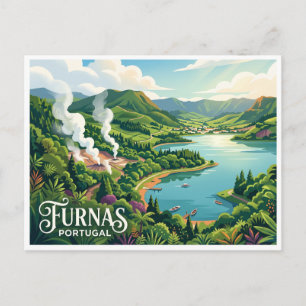 Carte Postale Vallée de Furnas Portugal