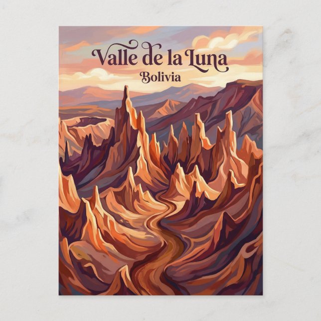 Carte Postale Vallée de la Lune Bolivie (Devant)