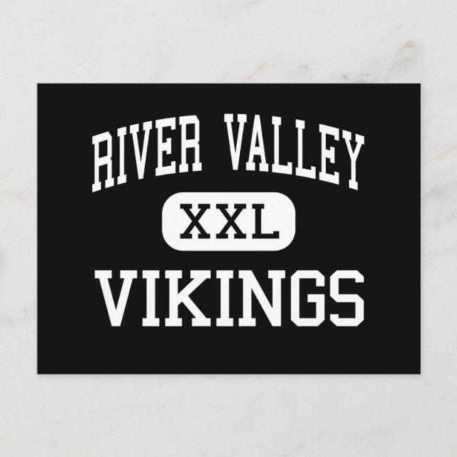 Carte Postale Vallée de la rivière - Vikings - Lycée - Marion Oh (Devant)