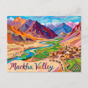 Carte Postale Vallée de Markha Inde