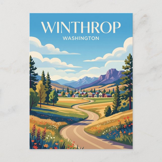 Carte Postale Vallée de Methow USA (Devant)