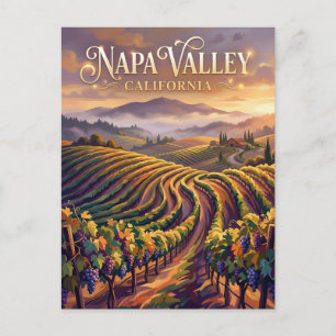 Carte Postale Vallée de Napa Californie