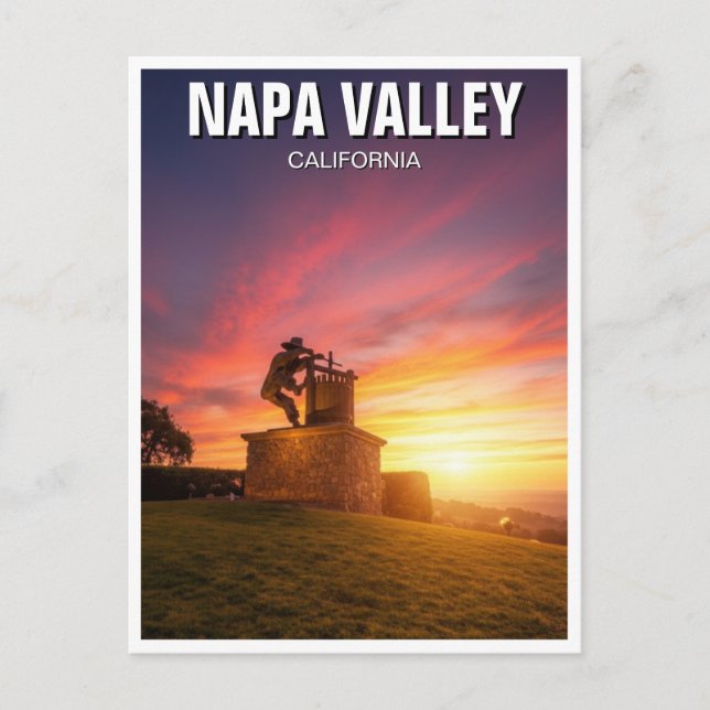 Carte Postale Vallée de Napa Californie (Devant)