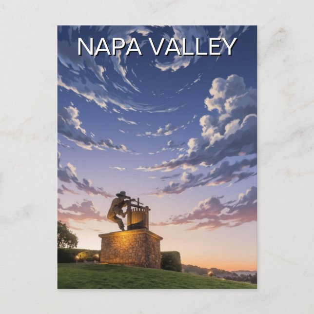 Carte Postale Vallée de Napa Californie (Devant)