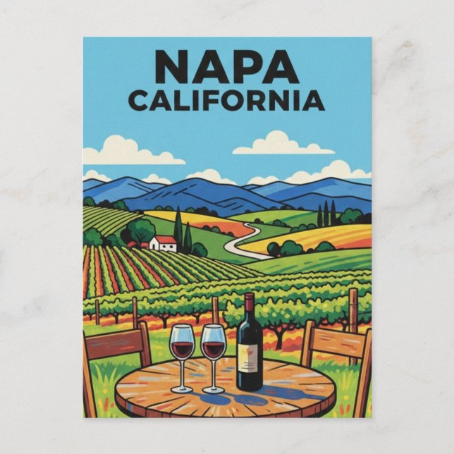 Carte Postale Vallée de Napa Californie (Devant)