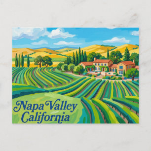Carte Postale Vallée de Napa Californie