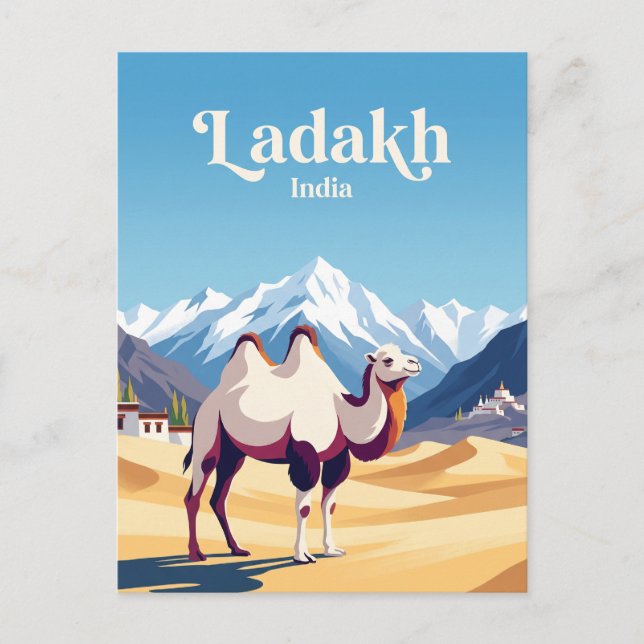 Carte Postale Vallée de Nubra en Inde (Devant)