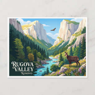 Carte Postale Vallée de Rugova Peja Kosovo