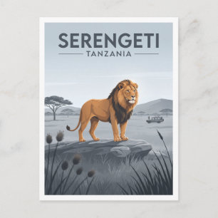 Carte Postale Vallée de Seronera Tanzanie Souvenir