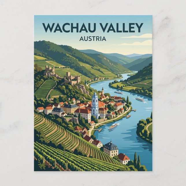 Carte Postale Vallée de Wachau Autriche (Devant)