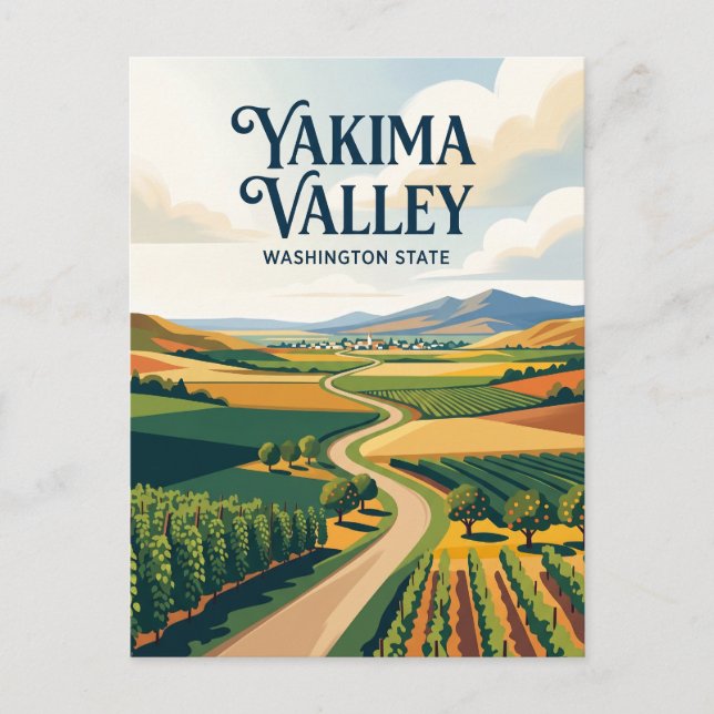 Carte Postale Vallée de Yakima USA (Devant)