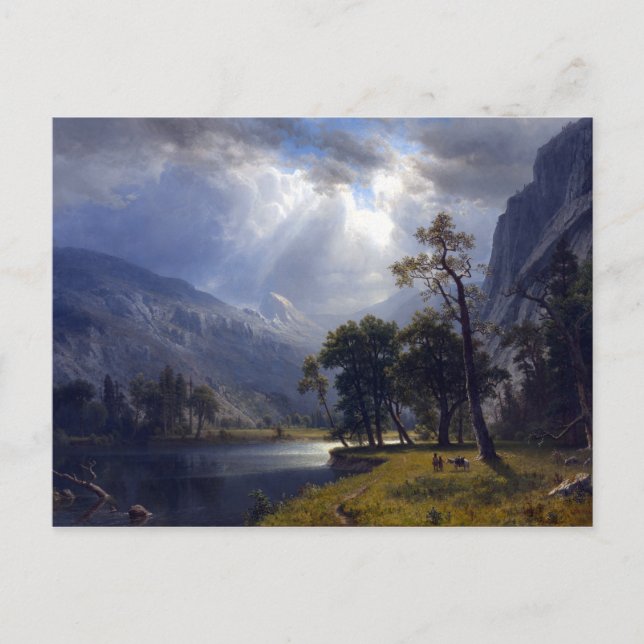Carte Postale Vallée de Yosemite d'Albert Bierstadt (Devant)