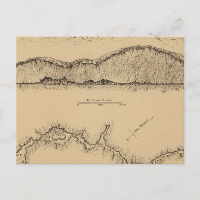 Carte Postale Vallée des grottes, Nevada (Devant)