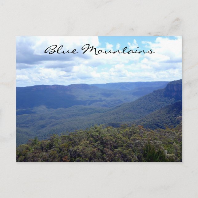 Carte Postale vallée des montagnes bleues (Devant)