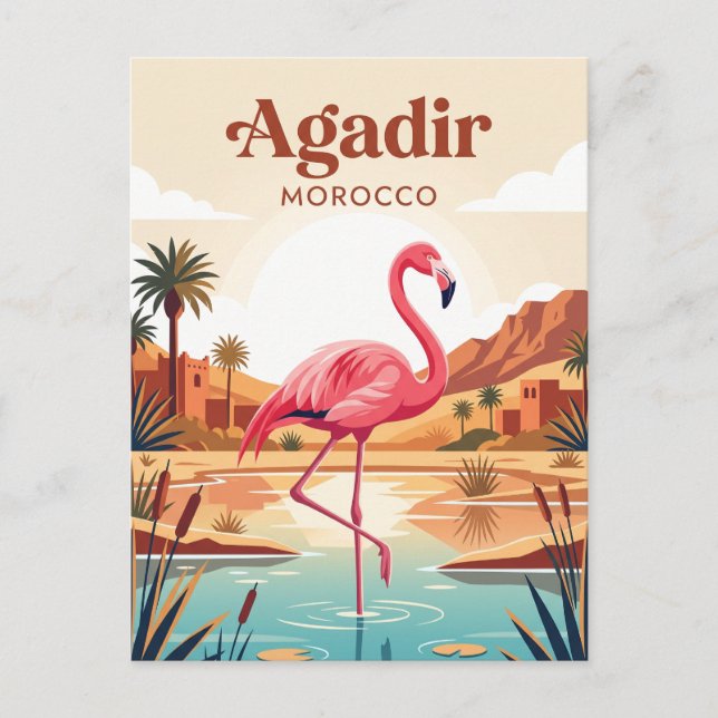 Carte Postale Vallée des Oiseaux Maroc (Devant)
