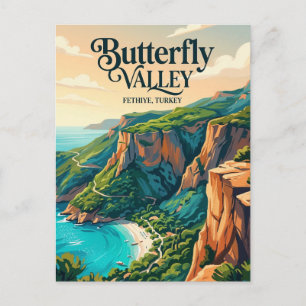 Carte Postale Vallée des Papillons Turquie