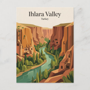 Carte Postale Vallée d'Ihlara Turquie