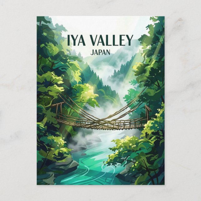 Carte Postale Vallée d'Iya Japon (Devant)