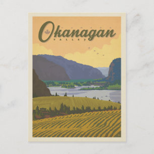 Carte Postale Vallée d'Okanagan Canada