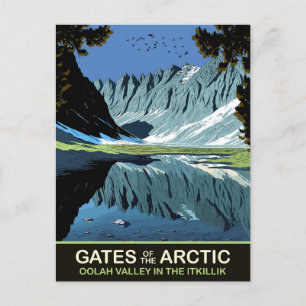 Carte Postale Vallée d'Oolah à Itkillik, Portes de l'Arctique