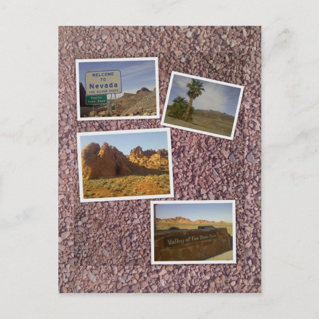 Carte Postale Vallée du désert de feu - Nevada (Devant)