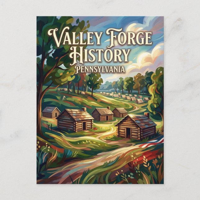 Carte Postale Valley Forge parc historique national Pennsylvanie (Devant)
